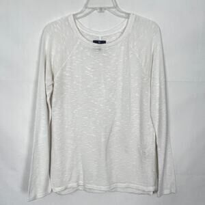 Gap Women's White Lightweight Pullover Sweater Size M
